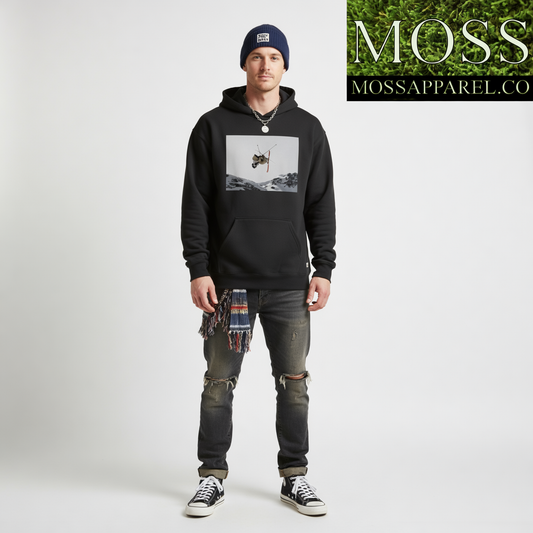 Big Air Jumper Hoodie: Extreme Sports, Moss Apparel, Unisex Hoodie
